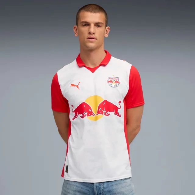 PUMA FC Red Bull Salzburg 25/26 Home Jersey Men, White/Red, size 3XL