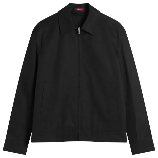 Gucci Men's Compact Cotton Twill Zip Blouson Black