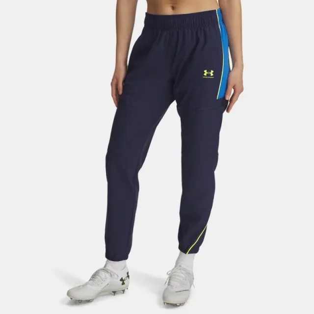 Under Armour  Challenger Warmup Women's Pants Washed Navy / High Vis Yellow L