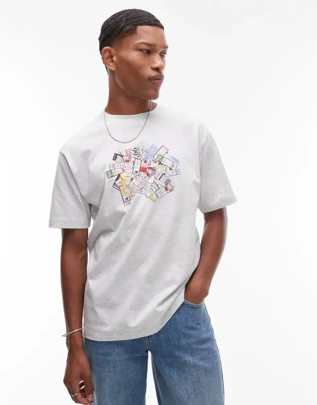 New Balance Athletics Graphic T-Shirt In Grey
