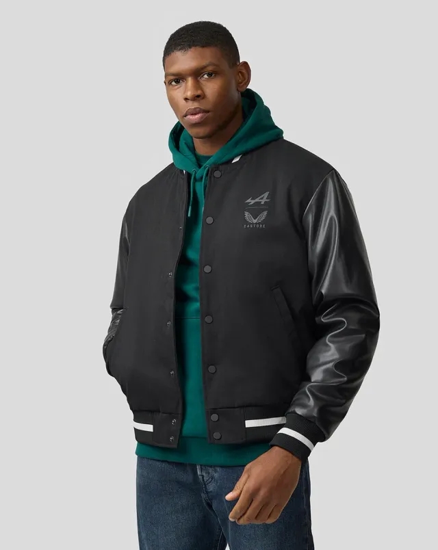 Castore Bwt Alpine Formula One Team Unisex Dual Brand Bomber Jacket