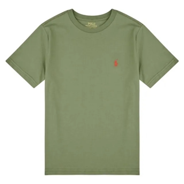 Polo Ralph Lauren  SS CN-TOPS-T-SHIRT  girls's Children's T shirt in Kaki