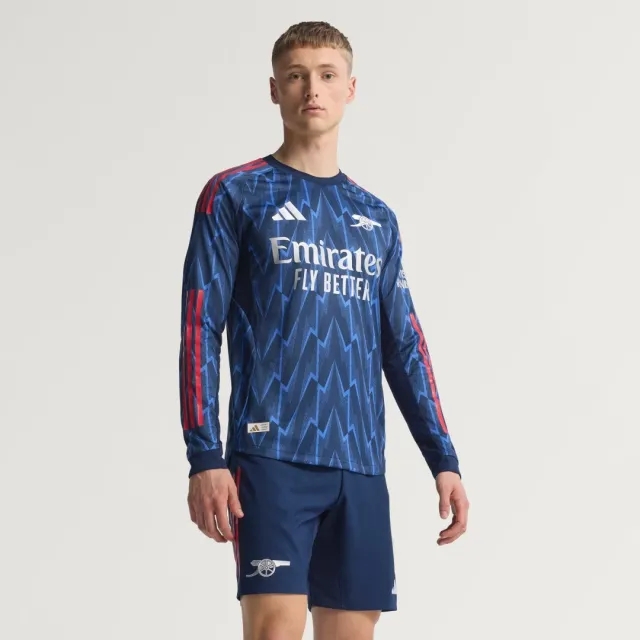 adidas Arsenal 25/26 Long Sleeve Away Authentic Jersey