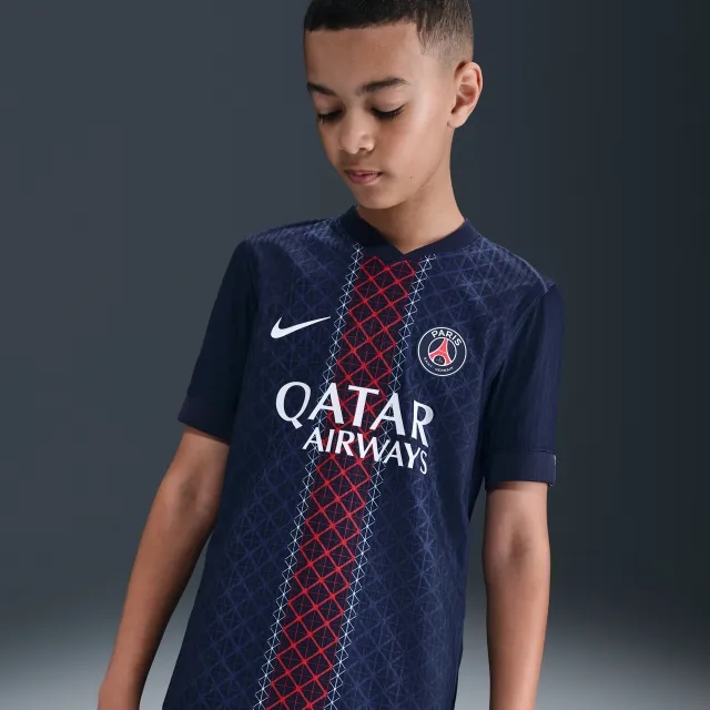 Paris Saint-Germain 2025/26 Match Home Older Kids' Nike Dri-FIT ADV Football Authentic Shirt - Blue - Polyester