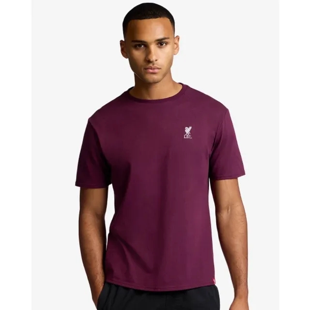LFC Mens Liverbird Emblem Tee Cherry