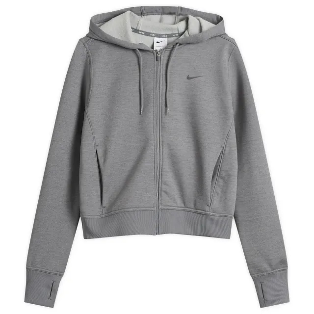 Nike Women's One Therma- Fit Hoodie Carbon Heather