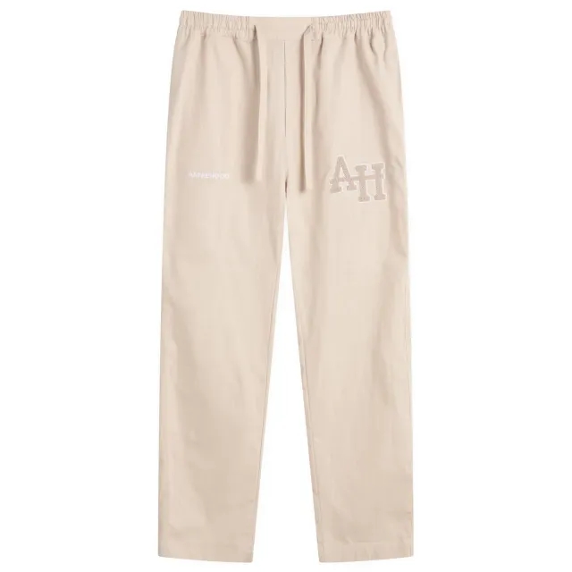ANNIE HOOD Men's College Linen Trousers Natural