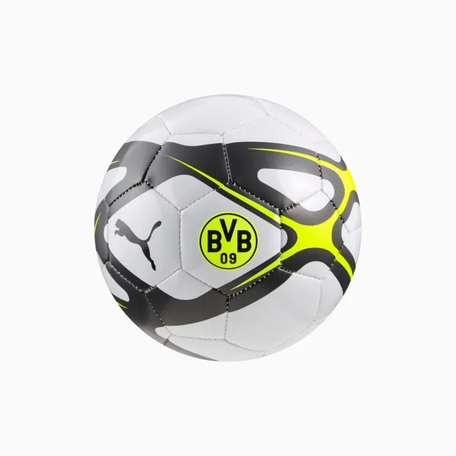 PUMA Borussia Dortmund Culture Mini Football, Silver Mist/Black