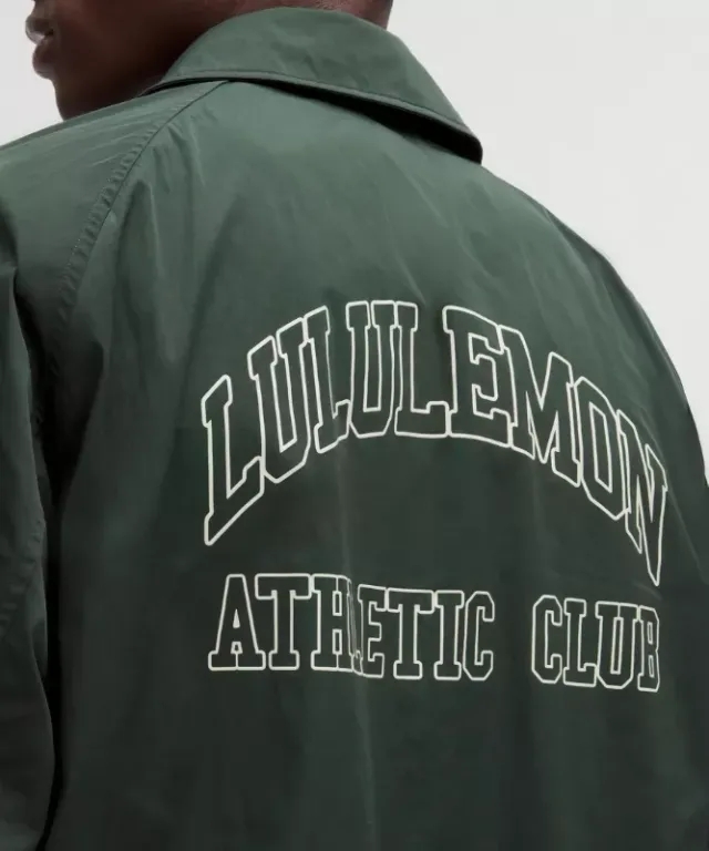 lululemon – Men's Coaches Jacket Graphic – Color Green – Size L