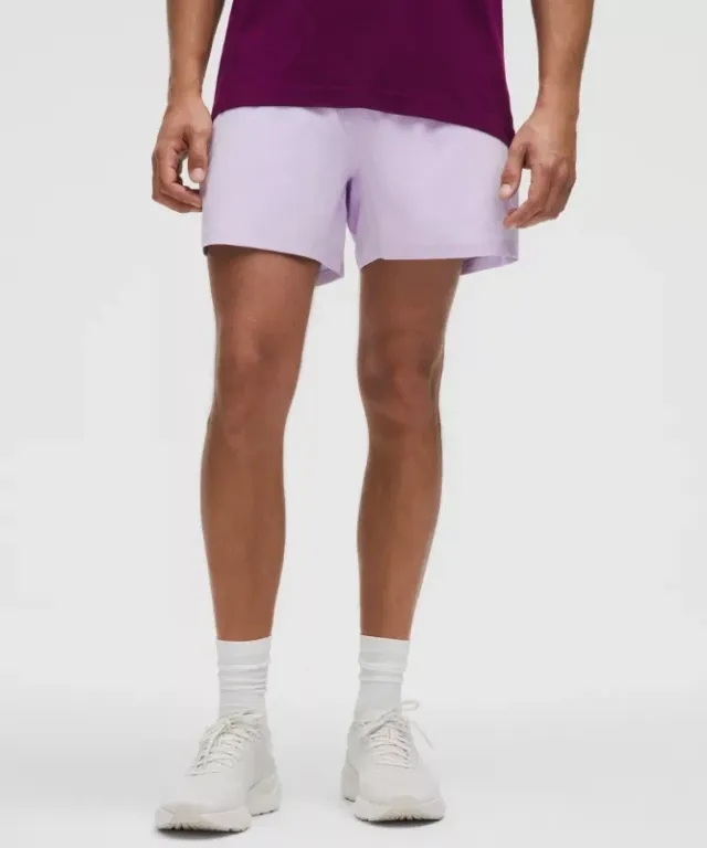 lululemon – Men's Pace Breaker Linerless Shorts – 5" – Color Purple – Size L