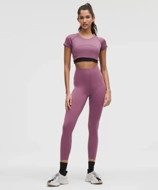 lululemon – Women's Glow Up Super-High-Rise Tight Leggings – 25" – Color Neon/Purple – Size 0