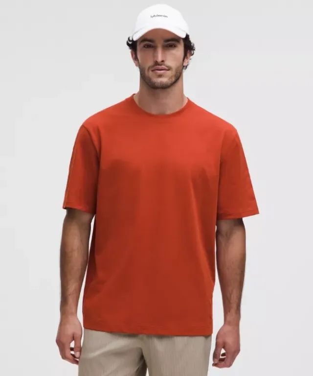 lululemon – Men's Heavyweight Jersey T-Shirt – Color Orange – Size L