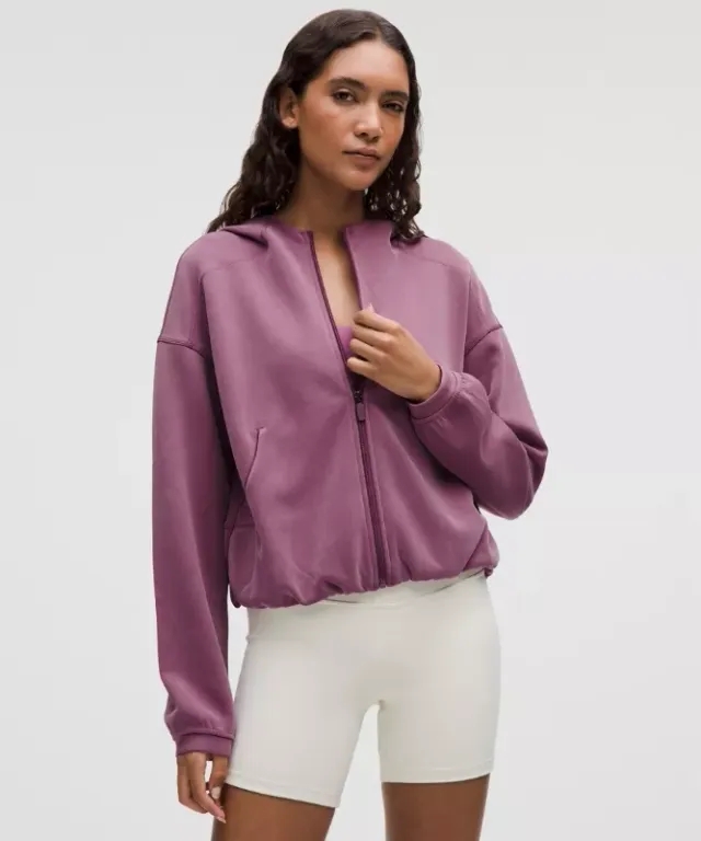 lululemon – Women's Softstreme Full-Zip Hoodie – Color Neon/Purple – Size 0