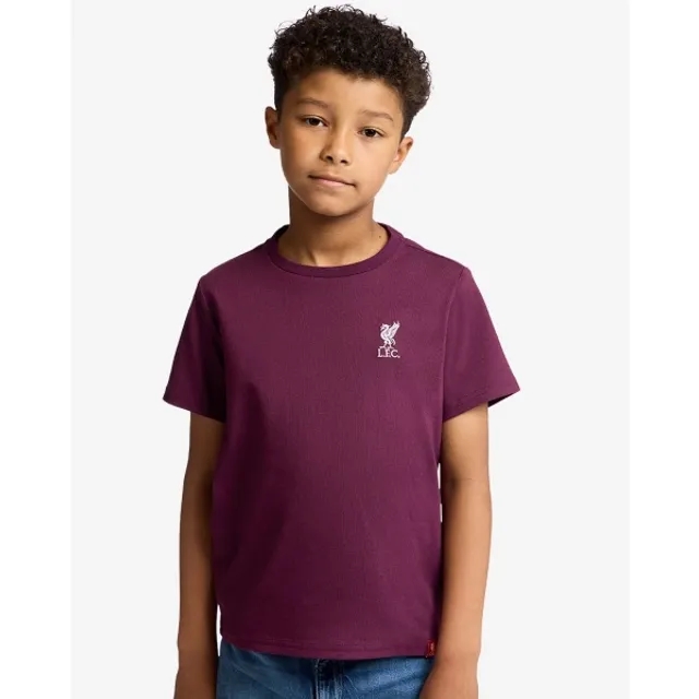 LFC Juniors Liverbird Emblem Tee Cherry