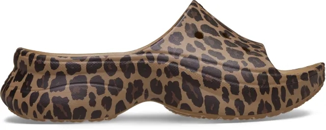 Crocs | Women | Bae Animal | Slides | Sepia / Leopard | 3