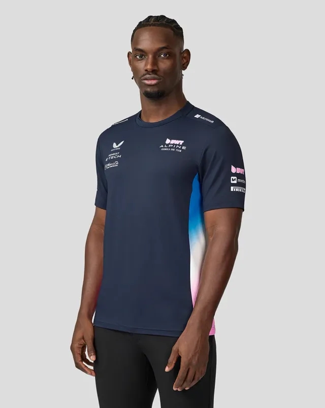 Castore Bwt Alpine Formula One Team Men’S Official Set Up T-shirt - Navy