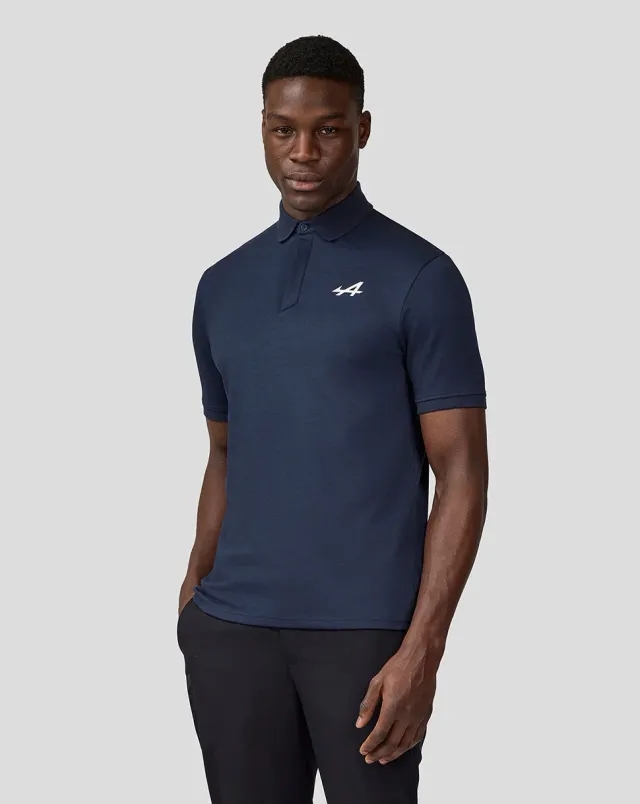 Castore Alpine Unisex Core Essentials Polo Shirt - Black Iris