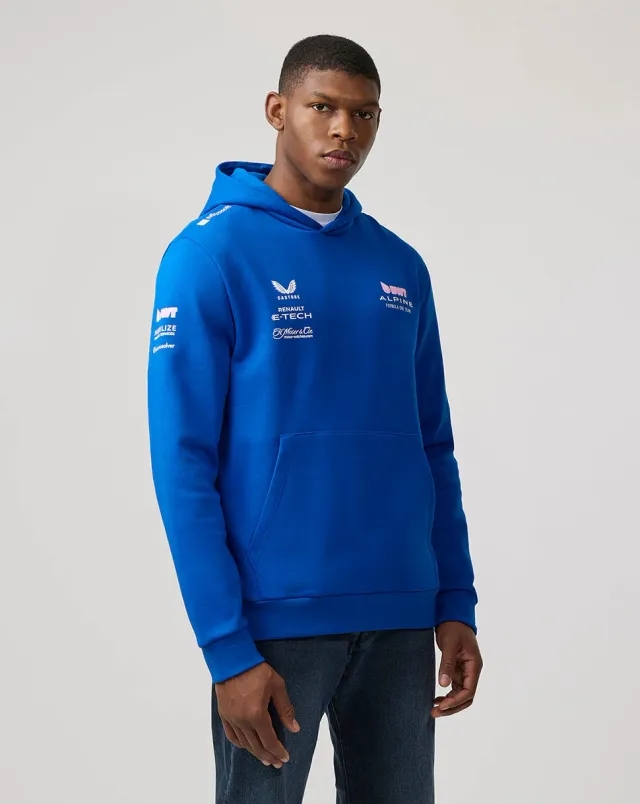 Castore Bwt Alpine Formula One Team’S Unisex Official Pullover Hoodie - Lapis Blue
