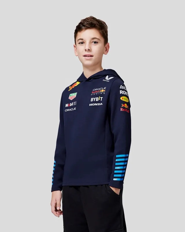 Castore Oracle Red Bull Racing Junior Official Teamline Pullover Hoodie - Night Sky