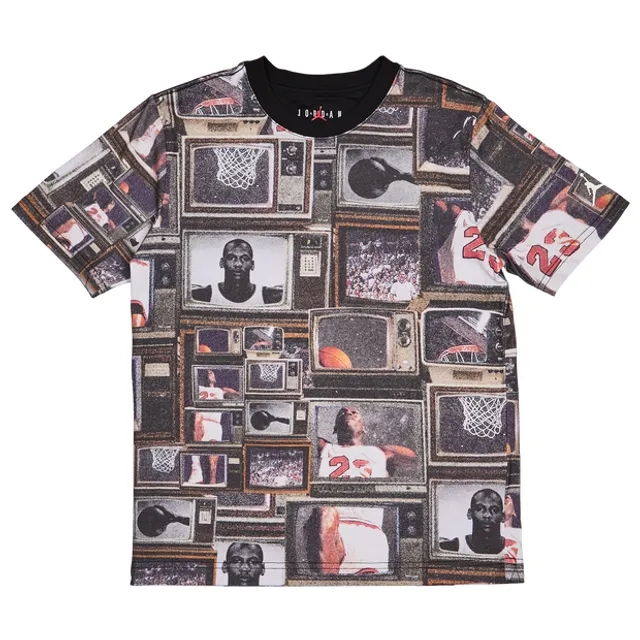Jordan Brooklyn Aop Unisex T-Shirts - Black