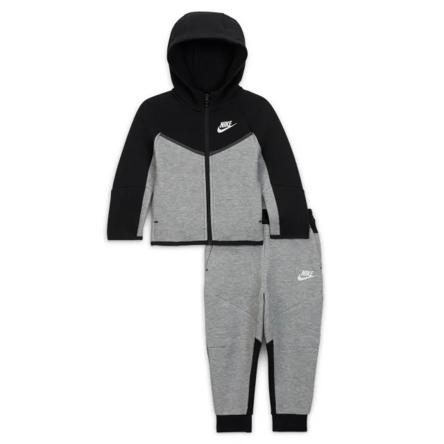 Nike Sportswear Baby Tech Fleece 2-Piece Full-Zip Set - Grey - Cotton
