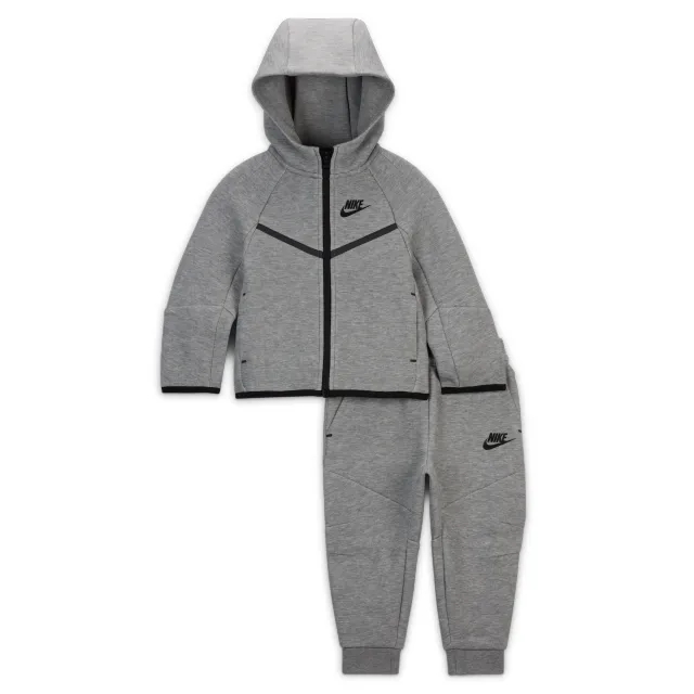 Nike Sportswear Baby Tech Fleece 2-Piece Full-Zip Set - Grey - Cotton