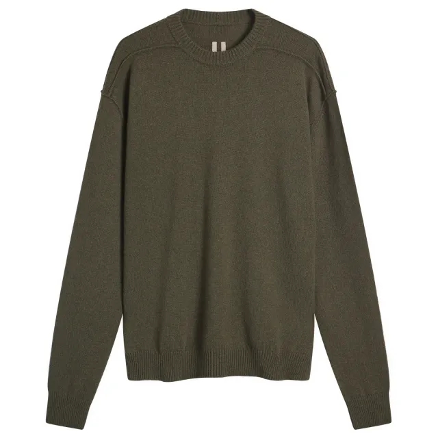 Rick Owens Men's Round Neck Knit Crew Bosco