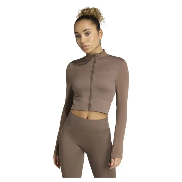 Adidas Workout Essentials Knit Full Zip Sweatshirt