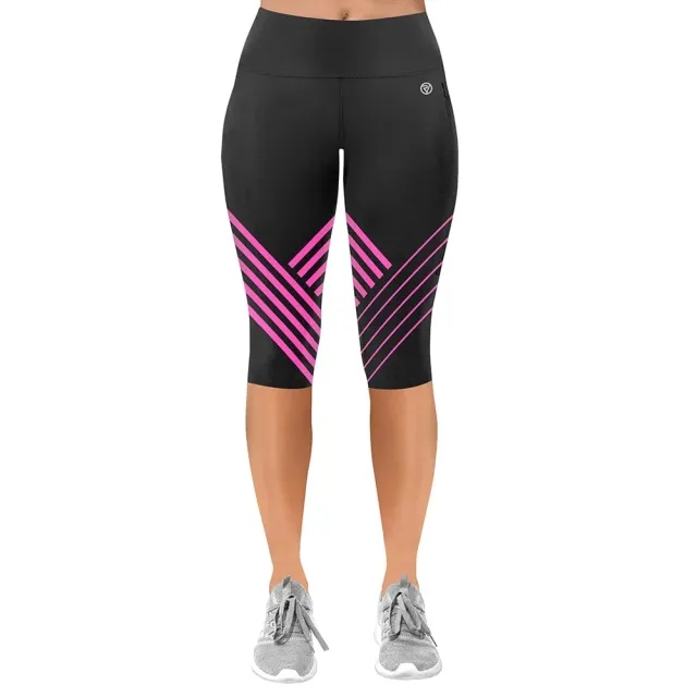 Women's Striped Running Leggings