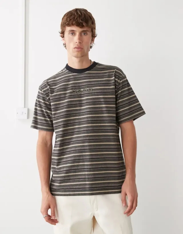 Vans Cameron Stripe Knit In Walnut-Brown
