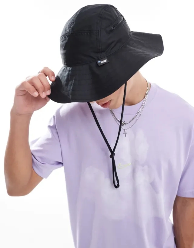 Nike Apex Wide-Brim Bucket Hat Black L