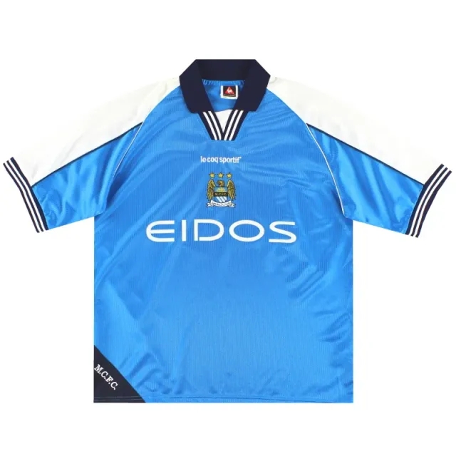 1999-01 Manchester City Le Coq Sportif Home Shirt XXL - Manchester City / Excellent 