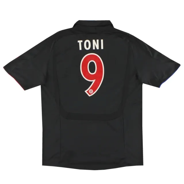2007-08 Bayern Munich adidas European Shirt Toni #9 L - Bayern Munich / Very Good 