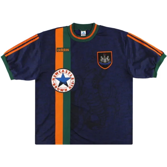 1997-98 Newcastle adidas Away Shirt M - Newcastle United / Excellent 