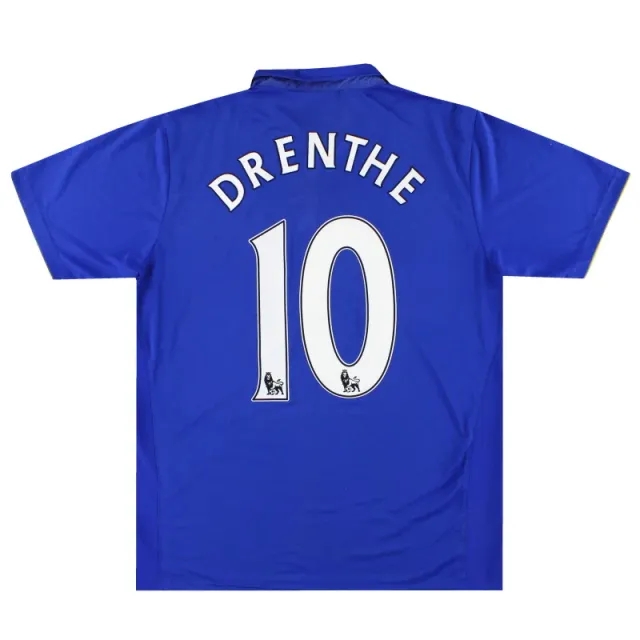 2011-12 Everton Le Coq Sportif Home Shirt Drenthe #10 L - Everton / Excellent 
