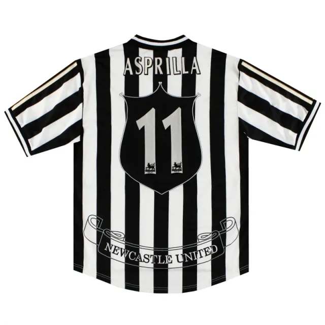 1997-99 Newcastle adidas Home Shirt Asprilla #11 XL - Newcastle United / Excellent 
