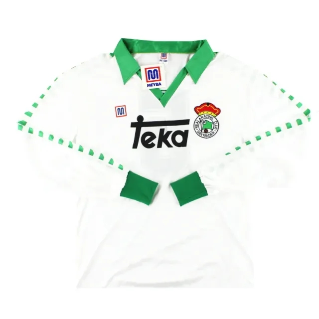 1987-88 Racing Santander Player Issue Home Shirt #5 L/S *w/tags* XL - Other Spanish Clubs / w/tags 