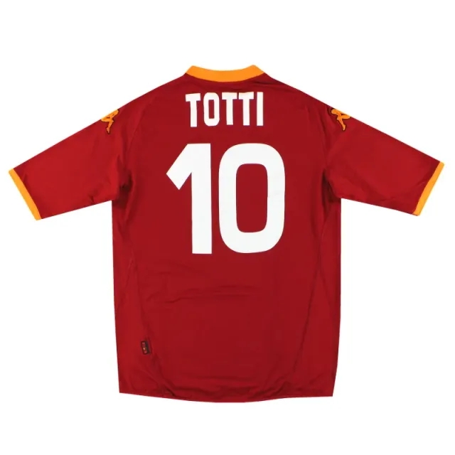 2007-08 Roma Kappa Home Shirt Totti #10 XXL - Roma / Excellent 