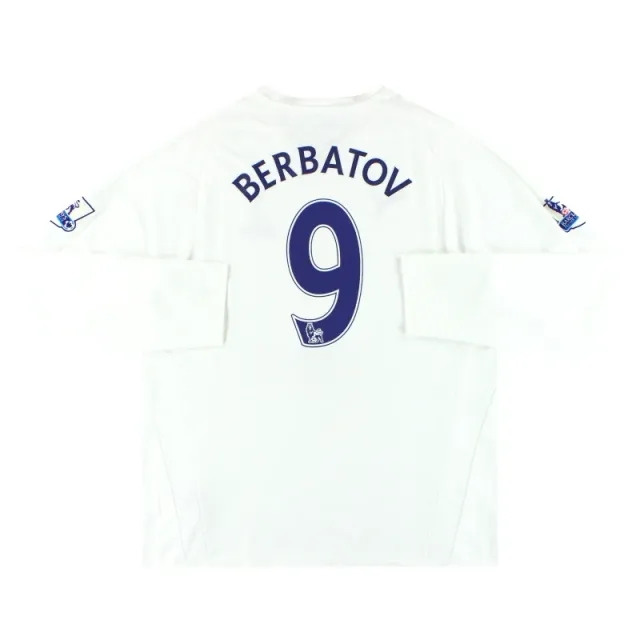 2007-08 Tottenham Puma Home Shirt Berbatov #9 L/S L - Tottenham Hotspur / Excellent 