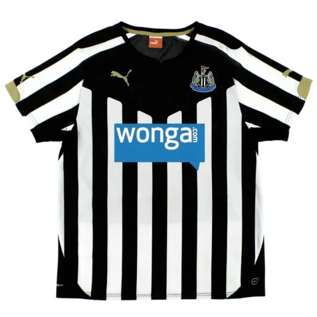2014-15 Newcastle Puma Home Shirt L - Newcastle United / Excellent 