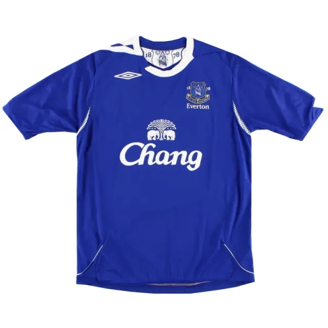 2006-07 Everton Umbro Home Shirt L - Everton / Excellent 
