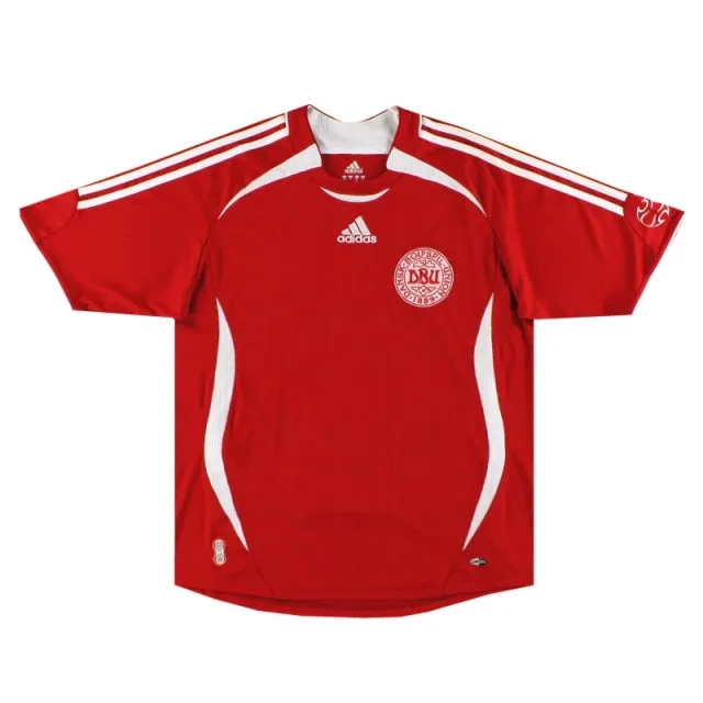 2006-08 Denmark adidas Home Shirt XS - Denmark / Excellent 