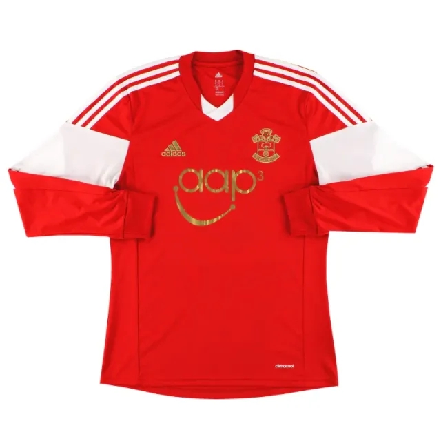 2013-14 Southampton adidas Home Shirt L/S M - Southampton / Excellent 