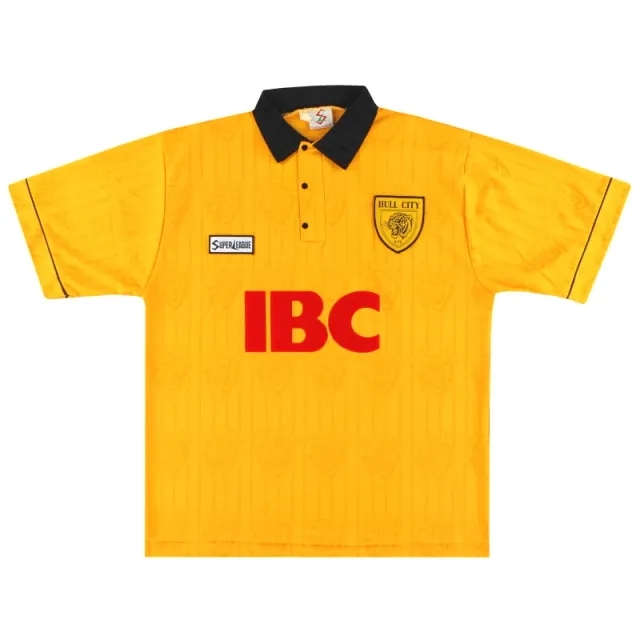 1995-97 Hull City Home Shirt *Mint* L - Hull City / Mint 