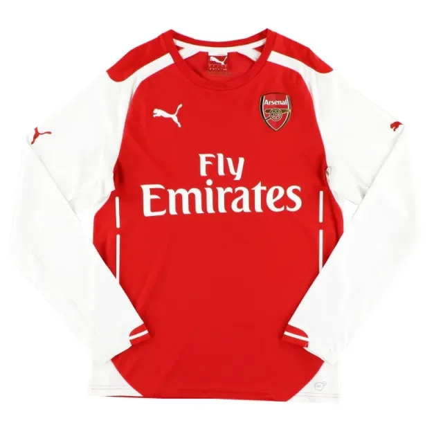 2014-15 Arsenal Puma Home Shirt L/S S - Arsenal / Excellent 