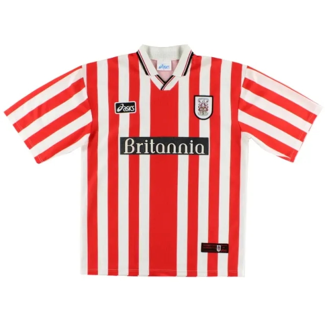1997-99 Stoke City Asics Home Shirt *Mint* XXL - Stoke City / Mint 