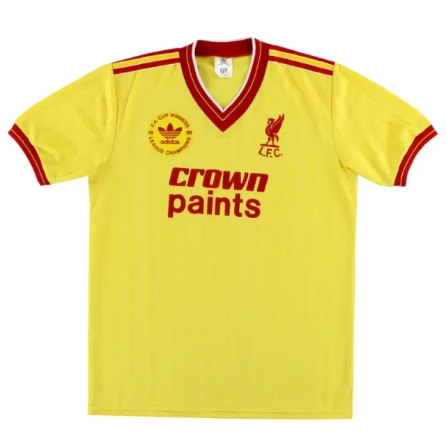 1986-87 Liverpool adidas 'Champions' Third Shirt M - Liverpool / Excellent 