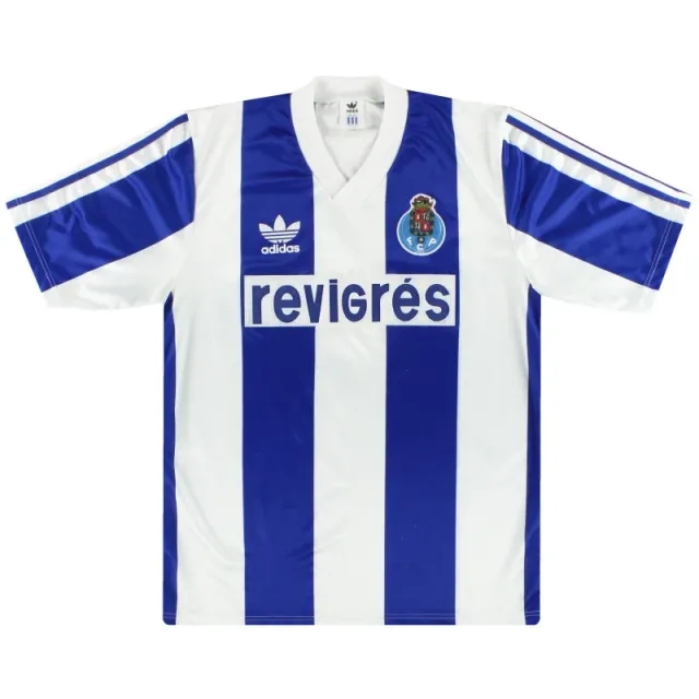 1990-92 Porto adidas Home Shirt M - Porto / Very good 