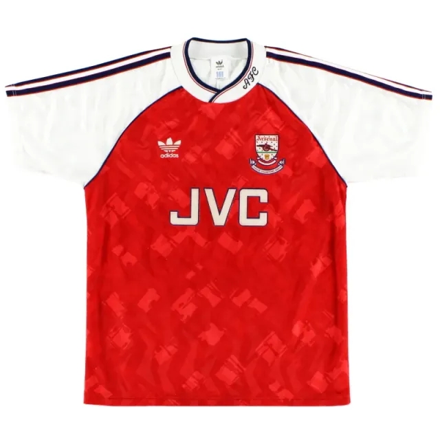 1990-92 Arsenal adidas 'Champions' Home Shirt S - Arsenal / Excellent 