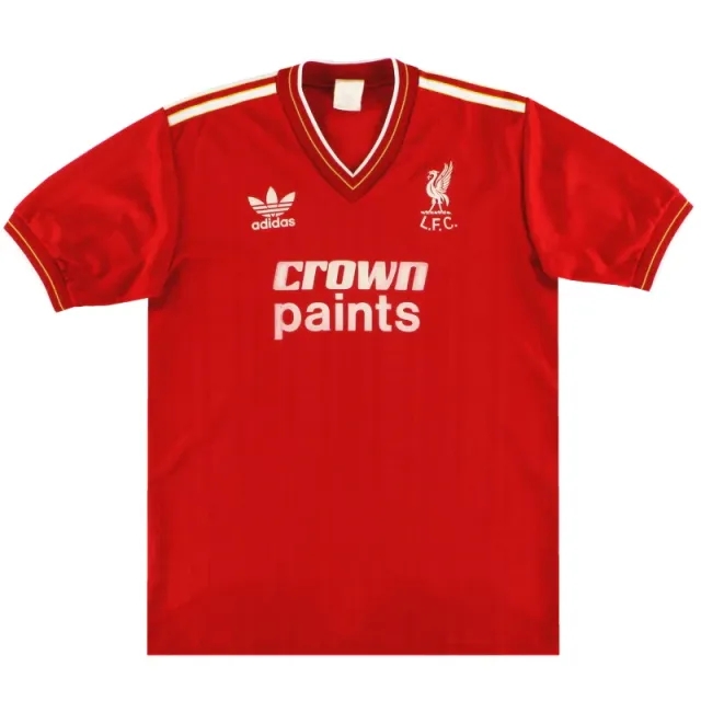 1985-87 Liverpool adidas Home Shirt M - Liverpool / Excellent 